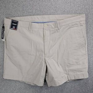 Roundtree yorke Chino Shorts Stretch Flat Front Size 42 5"